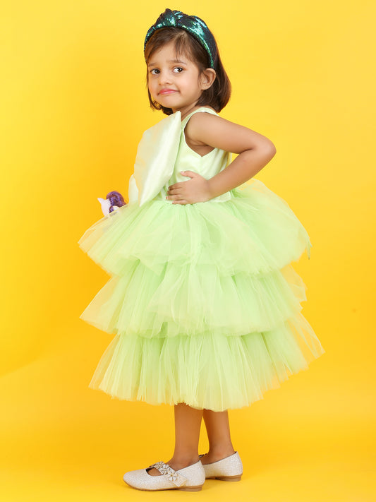 Girls Green  Party frock m240018