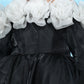 Girls black Knee length Party frock