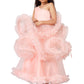 Girls Peach Gown length Party dress M232701