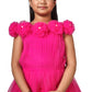 Girls Magenta Gown length Party dress M231201