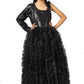 Girls Black Gown length dress M230901