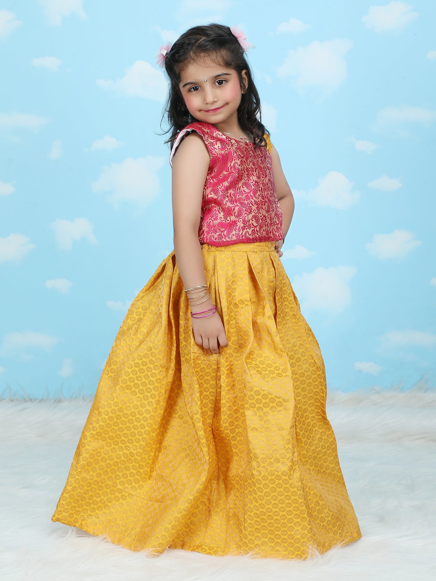 Girls Gold Party Dress