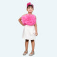 Girls premium skirt and top clothing set