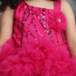 Girls magenta Knee length Party frock