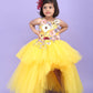 Girls yellow Gown length Party dress M240031