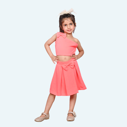 Girls knee length coord set