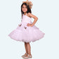Girls white casual frock m250041