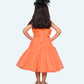 Girls orange casual frock m250039