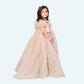 Girls Champagne gown length dress m250065