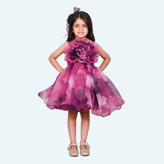 Designer Boutique Dresses magenta frock m250072