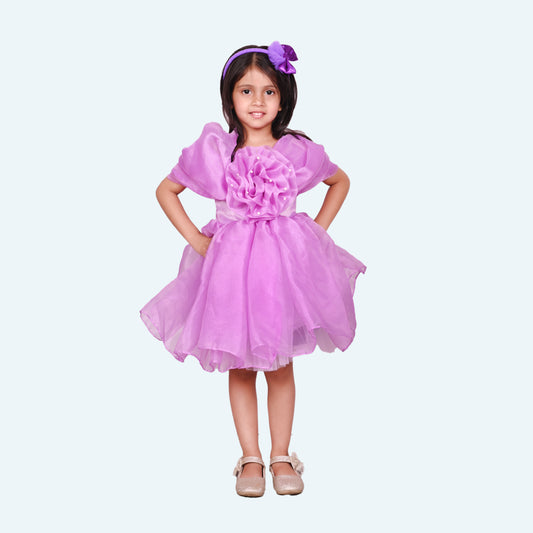 Designer Boutique Dresses purple frock m250071