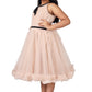 Girls champagne knee length Party frock m234101