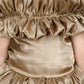 Girls gold gown length dress m250288