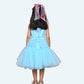 Girls blue casual frock m250038