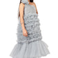Girls Grey Gown length dress M232401