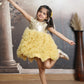 Girls gold Knee length Party frock