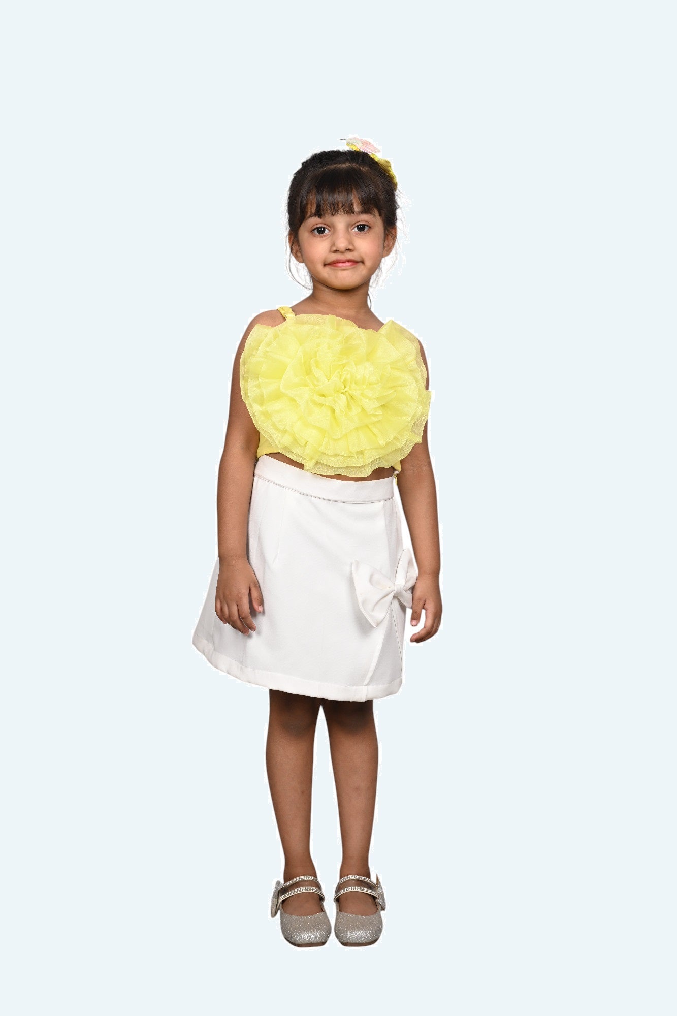 Girls premium skirt and top clothing set