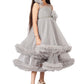 Girls Grey Gown length dress M232601