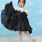 Girls black Knee length Party frock