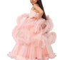 Girls Peach Gown length Party dress M232701