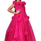 Girls Magenta Gown length Party dress M231201