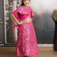 Girls Magenta Party Dress