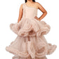 Girls Champagne Gown length Party dress M232201