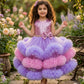 pink flared Birthday Party Frock for Girls m260299