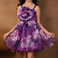 Girls purple casual frock m250127