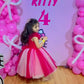 Magenta frock M260068